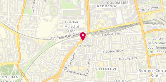 Plan de NICOL Muriel, 125 Rue de Nantes, 35000 Rennes