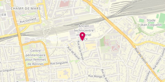 Plan de MASSE Edith Régine, 11 Rue Pierre Martin, 35000 Rennes
