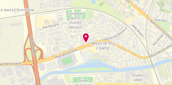 Plan de CAMBERT Ludivine, 2 Rue Charles Géniaux, 35000 Rennes