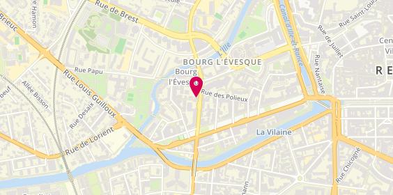 Plan de FLOCON Karine, 19 Bis Rue Vaneau, 35000 Rennes