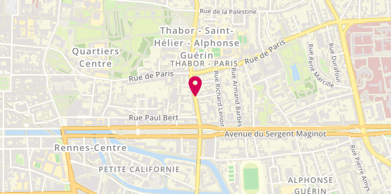 Plan de Cabinet Infirmier, 20 Rue de Chateaudun, 35000 Rennes