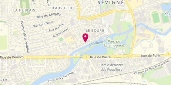 Plan de MENEUST Julie, 58 Cours de la Vilaine, 35510 Cesson-Sévigné