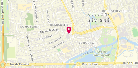 Plan de BOURSIN-GUYOT Sophie, 36 Rue du Muguet, 35510 Cesson-Sévigné