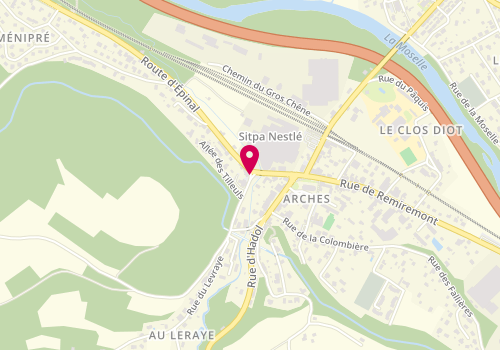 Plan de MAZINGAND Isabelle, 2 Rue du Levraye, 88380 Arches