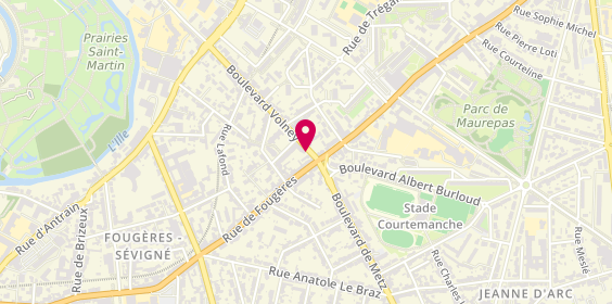 Plan de LANOE Marie Laure, 26 Boulevard Volney, 35700 Rennes