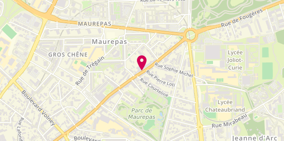 Plan de DABET Marie Elise, 243 Rue de Fougeres, 35700 Rennes