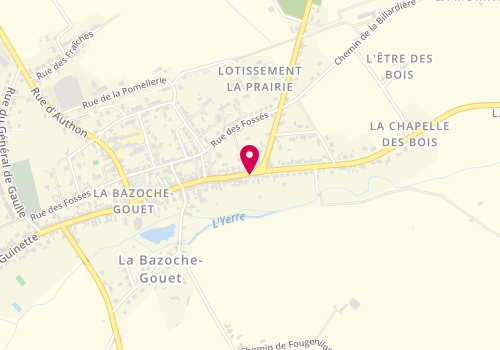 Plan de GINET Anne-Marine, 92 Rue du General Leclerc, 28330 La Bazoche-Gouet
