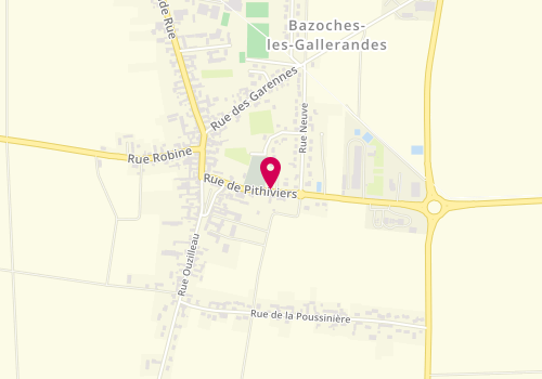 Plan de LAFITE Chantal, 3 Bis Route de Pithiviers, 45480 Bazoches-les-Gallerandes