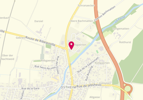 Plan de FREBOURG Jeromine, 2 Zone d'Activite Birgelsgaerten, 68150 Ostheim