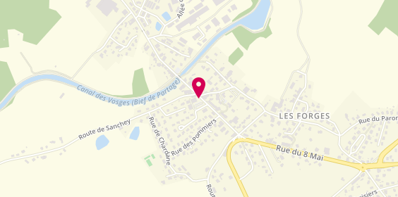Plan de BALLAND Sabine, 19 Route de Mirecourt, 88390 Les Forges