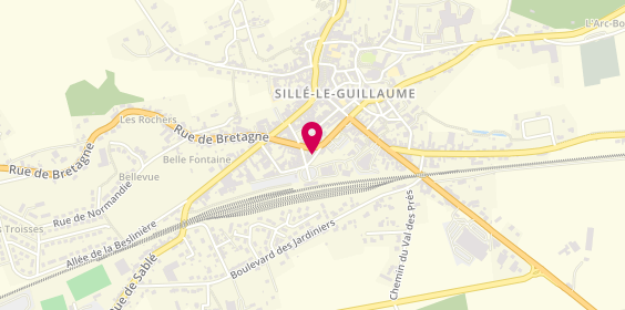 Plan de BRUNET Nathalie, 7 Place de la Gare, 72140 Sillé-le-Guillaume