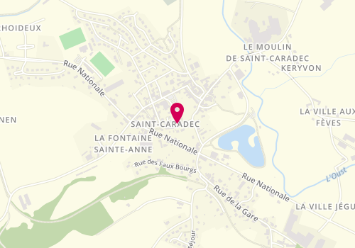 Plan de HILLION Laetitia, 2 Bis Rue de Bellevue, 22600 Saint-Caradec