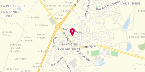 Plan de COURSELLE Katia, 2 Rue de la Fontaine Saint Georges, 53470 Martigné-sur-Mayenne