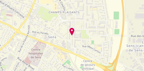 Plan de BARDIN Joëlle, Promenade des Champs Plaisants, 89100 Sens