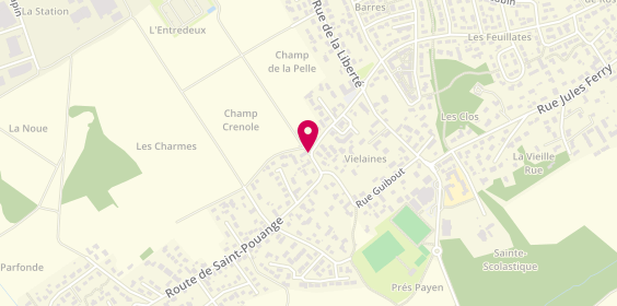 Plan de NANTHIER Adeline, 14 Rue du Chene, 10430 Rosières-près-Troyes