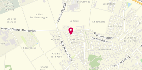 Plan de JERGER Lucie, 35 Rue Josephine Baker, 10430 Rosières-près-Troyes
