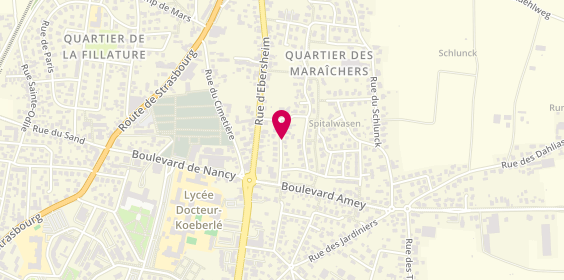 Plan de BERST Maud, 14 Rue des Eglantines, 67600 Sélestat