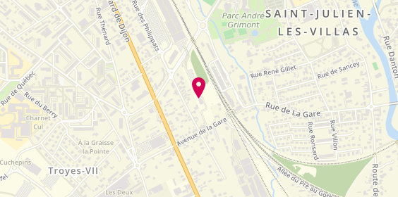 Plan de CARLE Angélique, 2 Rue du Docteur Francis Mielle, 10800 Saint-Julien-les-Villas