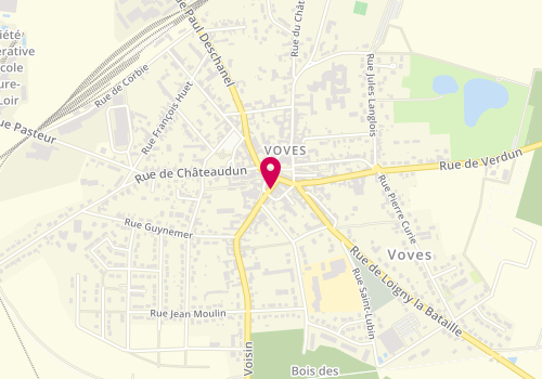 Plan de LHURE Yvelyne, 7 Rue du Voisin, 28150 Les Villages-Vovéens