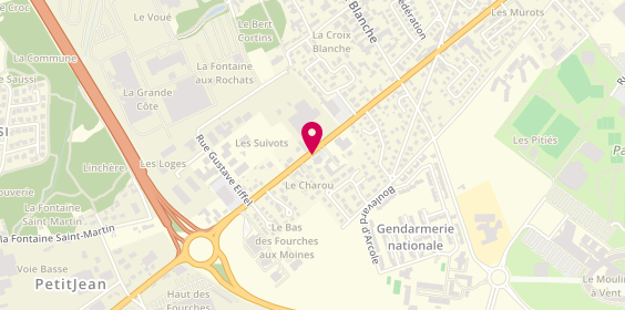 Plan de AUBRY Christine, 75 Bis Route d'Auxerre, 10120 Saint-André-les-Vergers