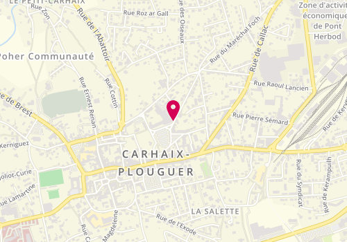 Plan de CIVI Catherine, 16 Place du Champ de Foire, 29270 Carhaix-Plouguer