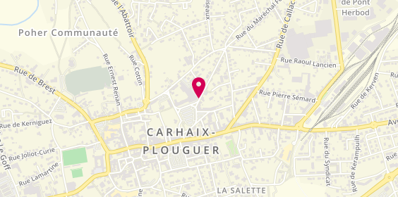 Plan de BAILLOT Laura, 16 Place du Champ de Foire, 29270 Carhaix-Plouguer