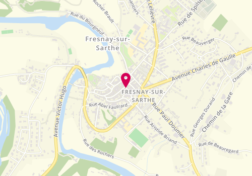 Plan de LE COZ Virginie, 7 Rue Gambetta, 72130 Fresnay-sur-Sarthe