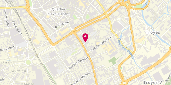 Plan de JULIEN Bérangère, 22 Rue Eugène Belgrand, 10000 Troyes