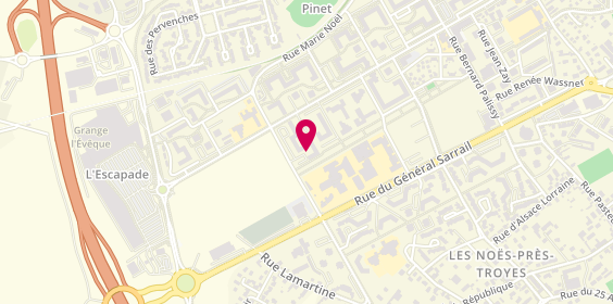 Plan de JEANMOUGIN Laetitia, 24 Rue Teilhard de Chardin, 10600 La Chapelle-Saint-Luc
