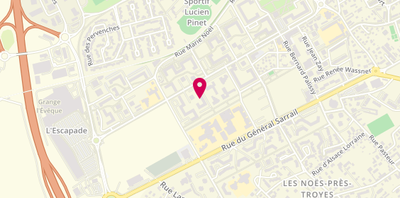 Plan de TETTEKPOE Marianne, 21 Bis Rue Jean Moulin, 10600 La Chapelle-Saint-Luc