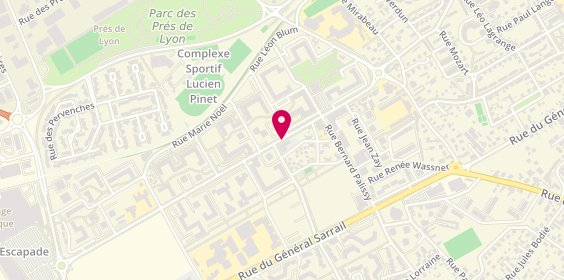 Plan de PRIEUR Lydie, 11 d'Avenue Jean Moulin, 10600 La Chapelle-Saint-Luc