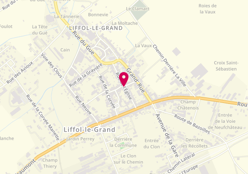 Plan de LECLERC Marion, 11 Ter Rue de l'Eglise, 88350 Liffol-le-Grand