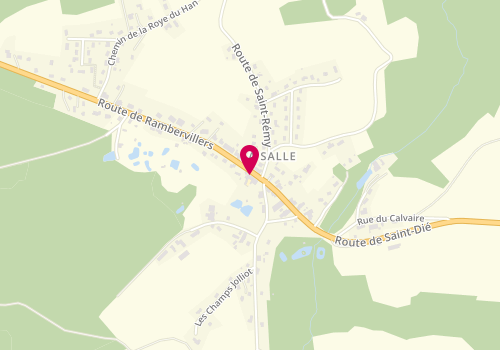 Plan de HATTON Aurélie, 3 Route de Rambervillers, 88470 La Salle