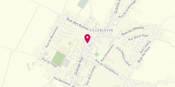 Plan de CHEVRON Silvie, 1 Place de l'Eglise, 89340 Villeblevin