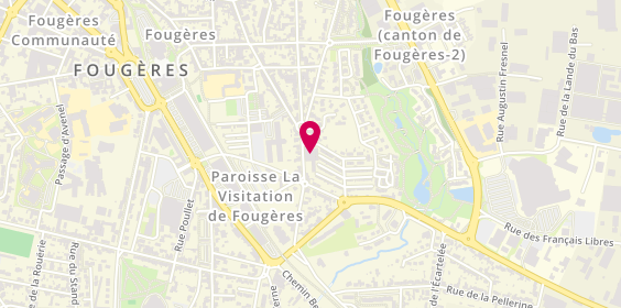 Plan de KERVALET Stéphanie, 2 Rue Jean Allain, 35300 Fougères
