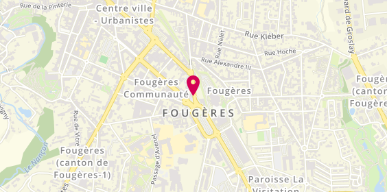 Plan de MESSAGER Jean-Louis, 15 Rue des Feuteries, 35300 Fougères
