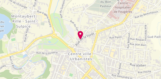 Plan de FASQUEL Carole, 34 Rue de la Foret, 35300 Fougères