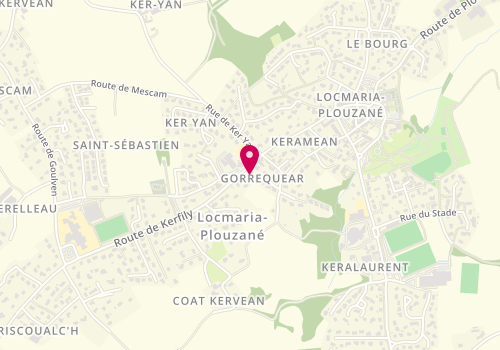 Plan de MORVAN Aude, 22 Bis Route de Kerfily, 29280 Locmaria-Plouzané
