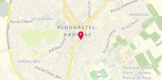 Plan de LE BRAS Roselyne, 2 Rue de la Poste, 29470 Plougastel-Daoulas