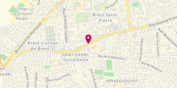 Plan de LAHIEYTE Faustine, 47 Rue Victor Eusen, 29200 Brest