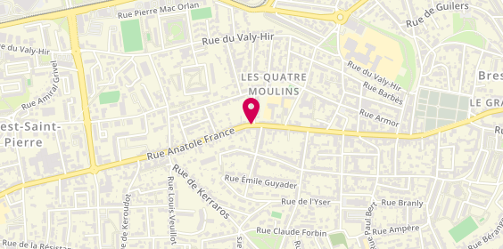 Plan de LOURAU Philippe, 148 Rue Anatole France, 29200 Brest