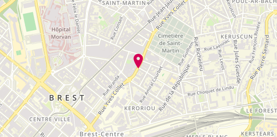 Plan de OGOR Roselyne, 39 Rue Yves Collet, 29200 Brest