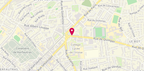 Plan de SONNECK COLLIN Bernadette, 2 Rue de Quimper, 29200 Brest
