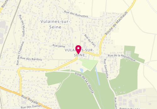 Plan de CAMIER Cyrielle, 2 Place Charles de Gaulle, 77870 Vulaines-sur-Seine
