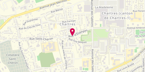 Plan de CHAVIGNY Françoise, 8 Rue d'Etampes, 28000 Chartres