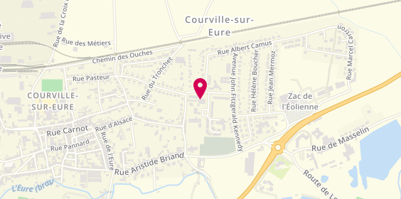Plan de BOURRIAUD Sandrine, 2 Rue Saint Exupery, 28190 Courville-sur-Eure