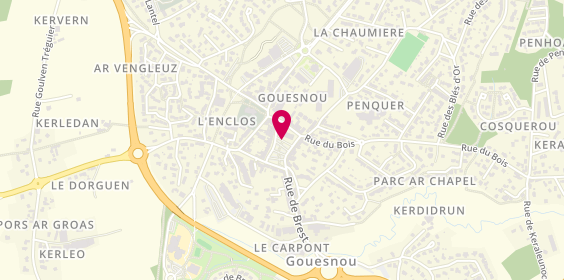 Plan de PONCHAUT Laurent, 4 Bis Place des Fusilles, 29850 Gouesnou