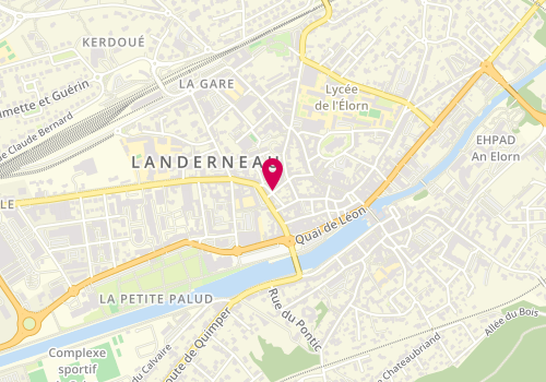 Plan de DESBORDES Isabelle, 16 Rue Traverse, 29800 Landerneau
