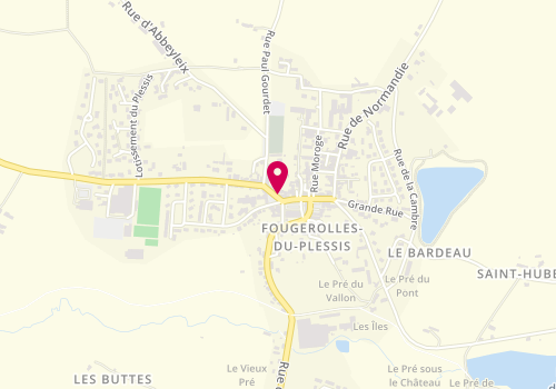 Plan de LANGLOIS Faustine, 9 Place du Rassemblement, 53190 Fougerolles-du-Plessis