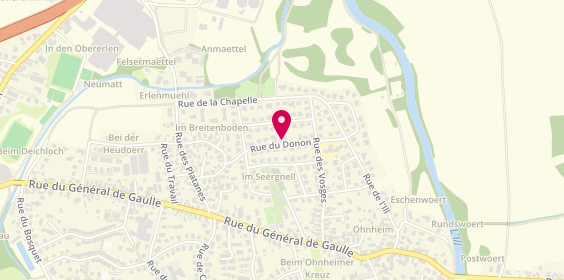 Plan de ROUSSEL Aline, 9 Rue du Donon, 67640 Fegersheim